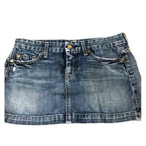 7 For All Mankind Jean Skirt